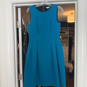 Shoshanna Blue Sleeveless A-Line Cocktail Dress